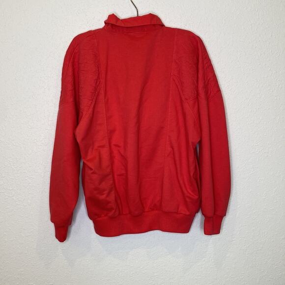 Vintage Casual Isle Women’s Partial Zip Pullover Sweatshirt Sz Sm Casual Pink - Picture 6 of 11